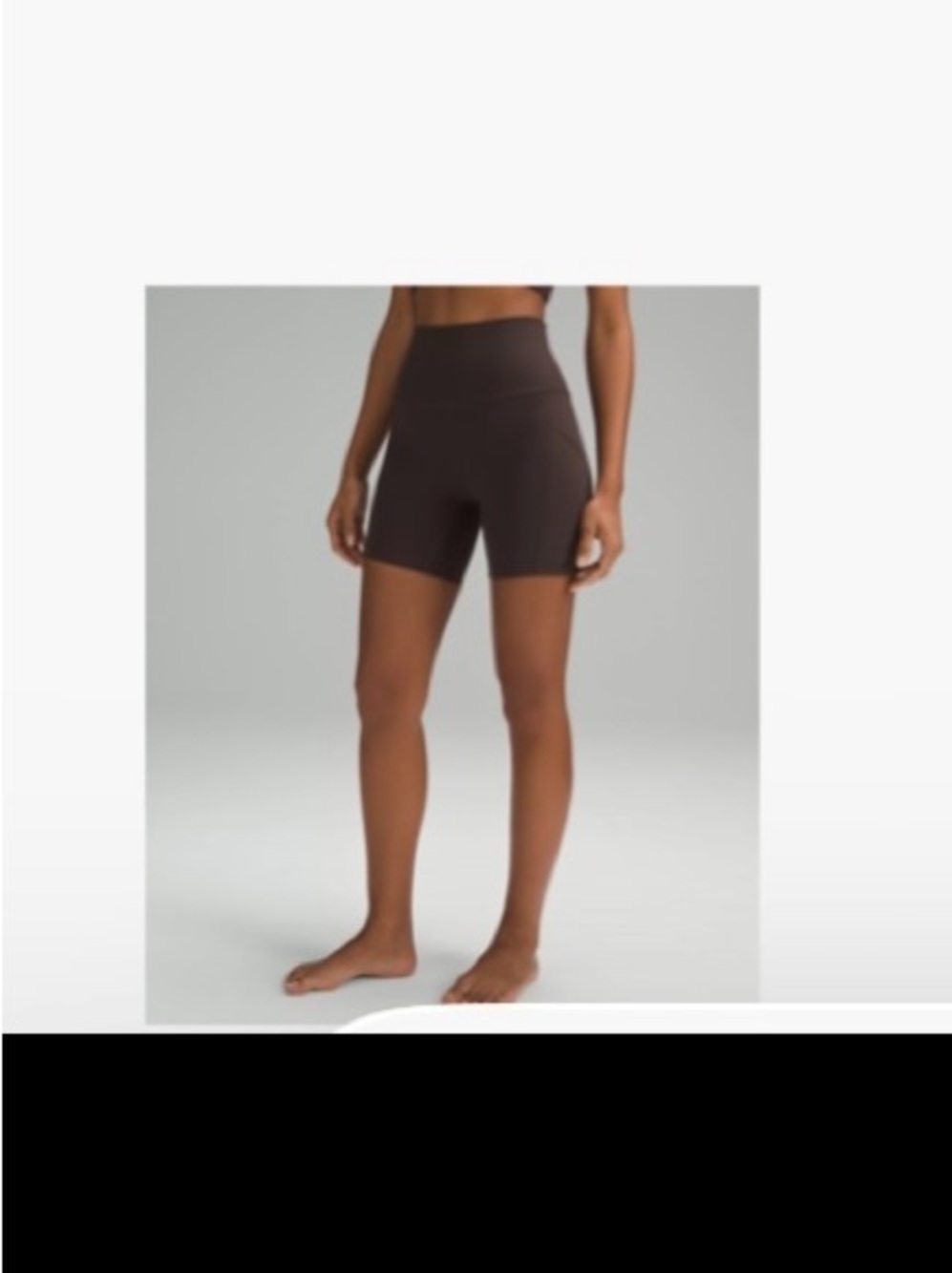 Lululemon Align High Rise Short 6” Espresso Size 6